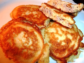 Мясные оладьи на скорую руку Мясные оладьи на скорую руку