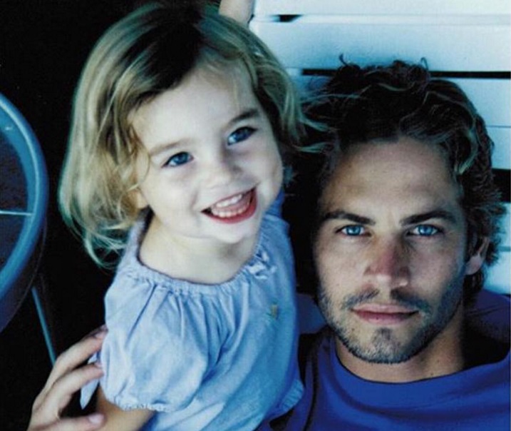 Пол Уокер с дочерью