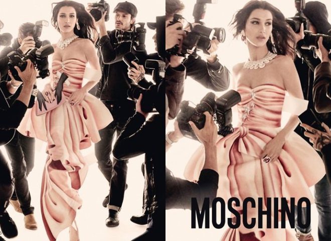 Джіджі і Белла Хадід тікають від папараці в кампейні Moschino 