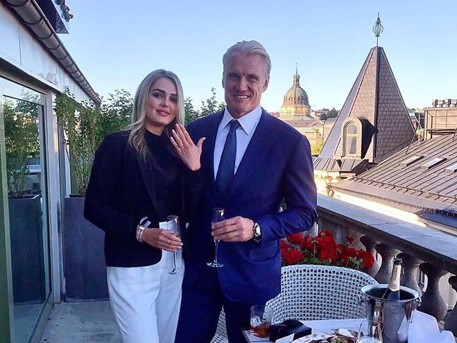 Дольф Лундгрен и Эмма Крокдал