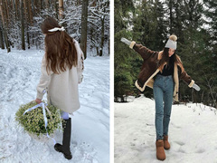 Оригинальные фото со снегом