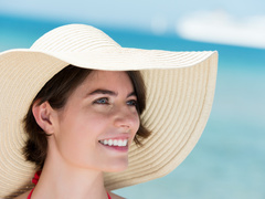 Обгорело лицо на солнце