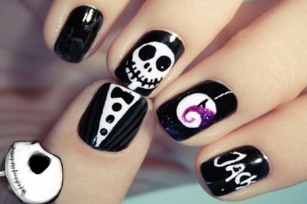 Прикольный маникюр на Хэллоуин