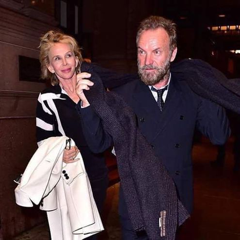 Стинг и жена Труди Стайлер