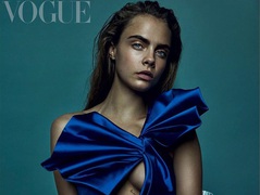 Кара Делевинь украсила обложку British Vogue