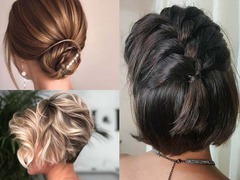 Прически на зиму на короткие волосы