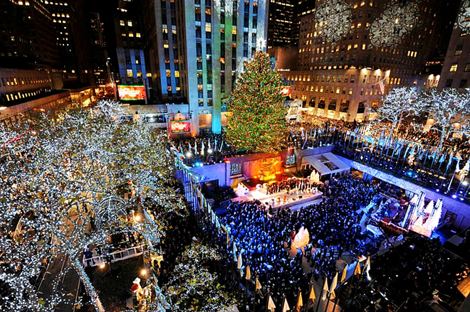 Рождественская иллюминация в городах: Нью-Йорк