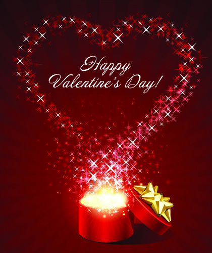 Романтическая открытка на день Святого Валентина 2015