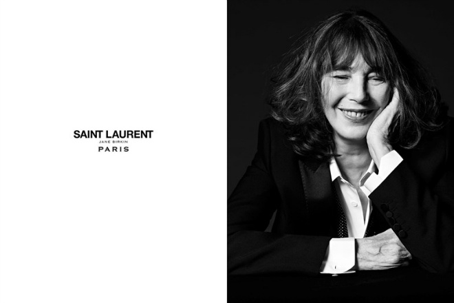 Джейн Биркин для Saint Laurent