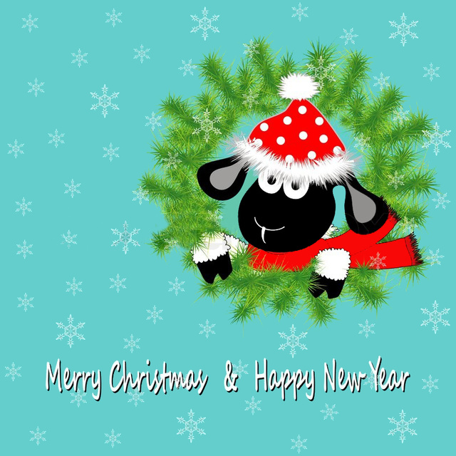 Прикольная овца и Рождество 2015