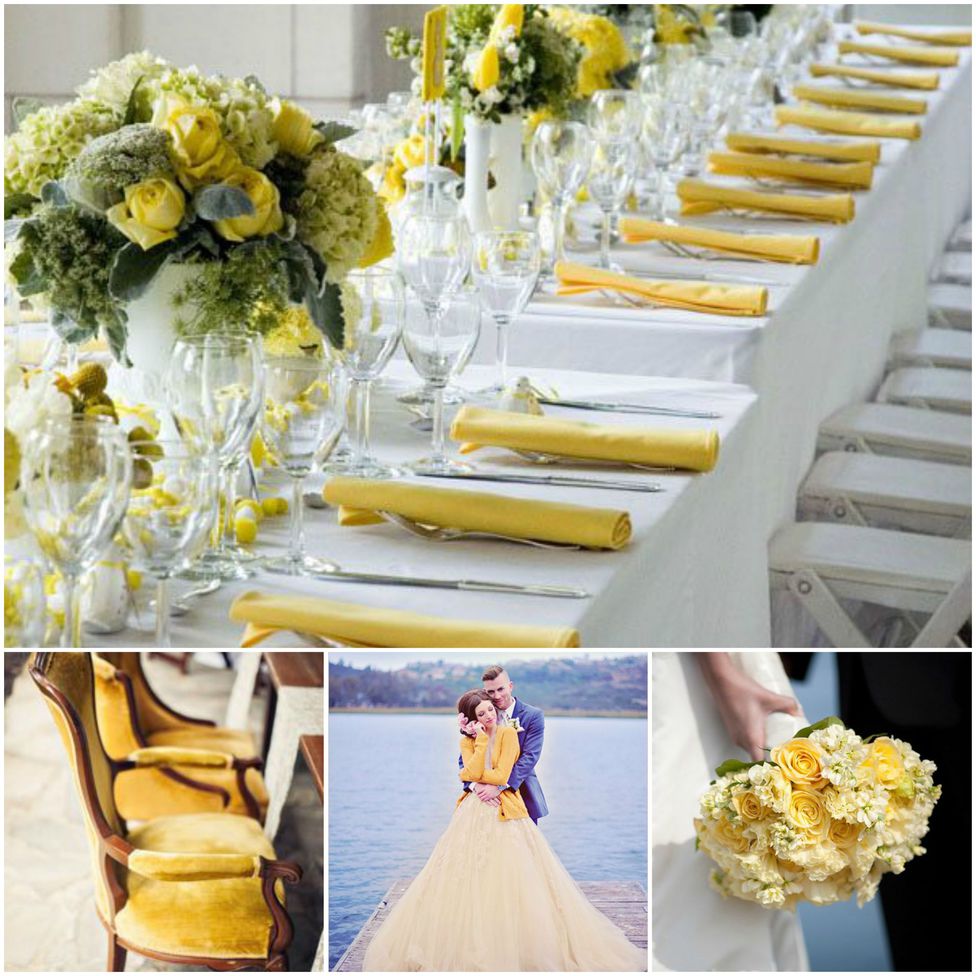 Модні весільні відтінки: custard