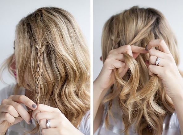 Зачіска на день Святого Валентина: серце з кіс