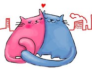 Мурчастая открытка с любовью