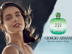 Емілі Ді Донато в рекламі Aqua di Gioia