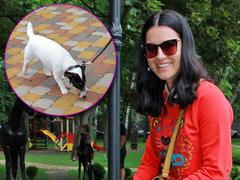 Маша Ефросинина с собакой