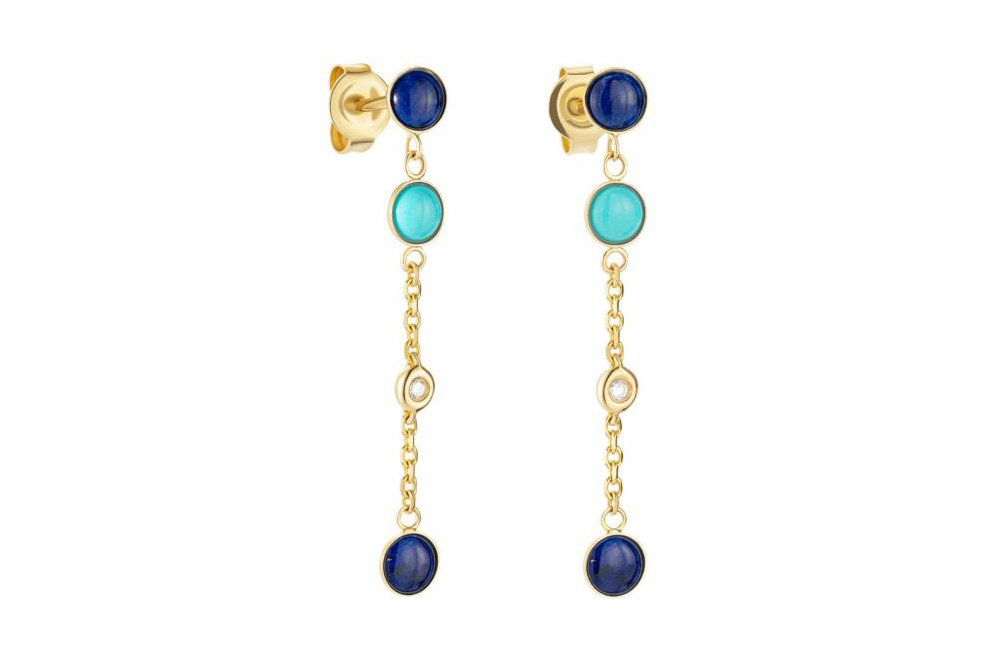 Сережки з жовтого золота ZARINA