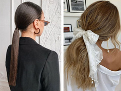 Модные варианты прически хвост