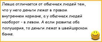 Экспресс-тест "Левша ли ты?"