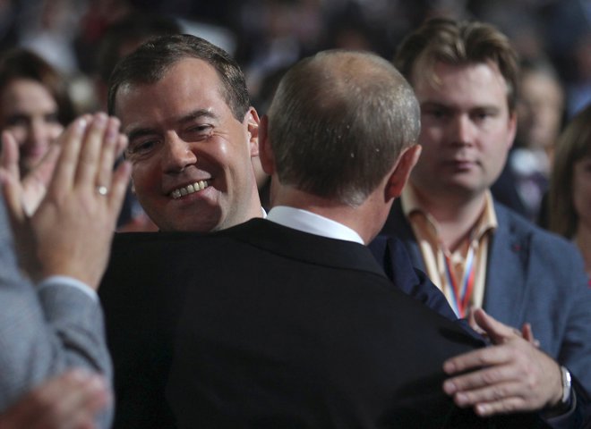Владимир Путин и Дмитрий Медведев