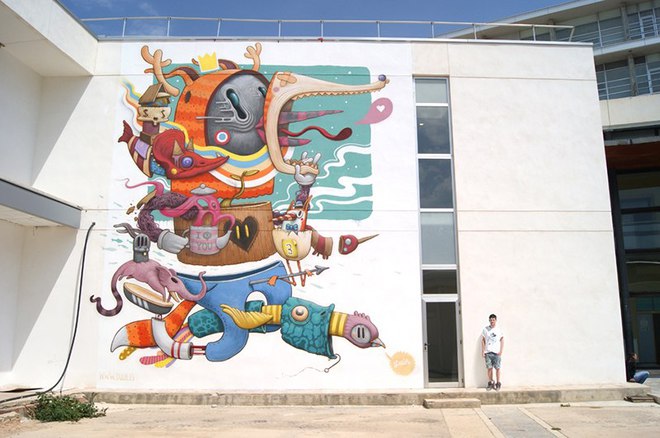 Сказочный стрит-арт в Испании от Dulk