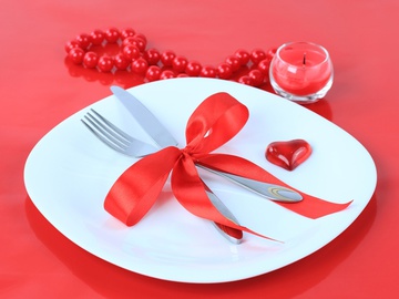 стіл на День святого Валентина