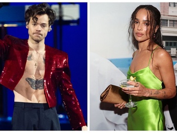 Зої Кравіц спровокувала чутки про заручини з Гаррі Стайлзом