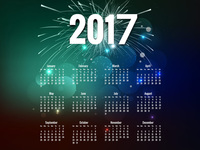 Календарь на Новый год 2017