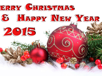 С Рождеством и Новым годом 2015