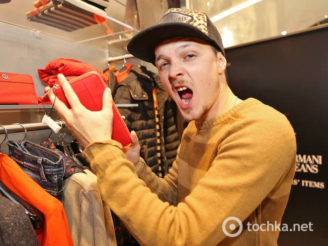 открытие бутика Армани