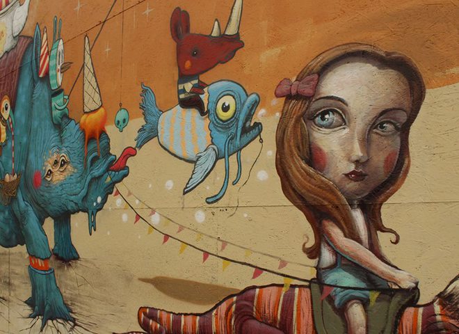 Сказочный стрит-арт в Испании от Dulk