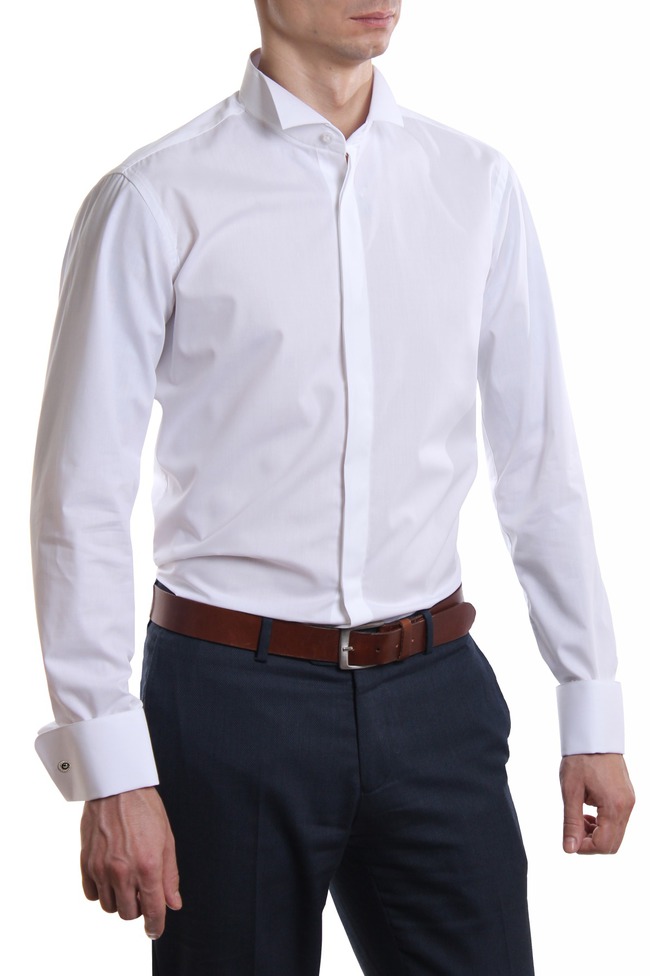 Белая мужская рубашка Voronin: 799 грн