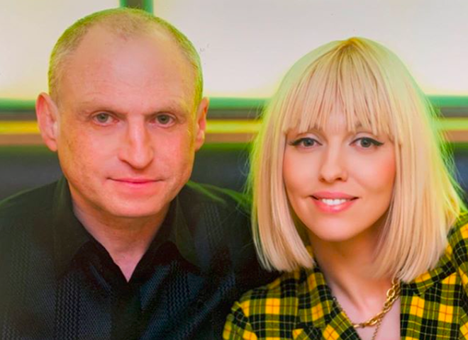 Оля Полякова з чоловіком Вадимом