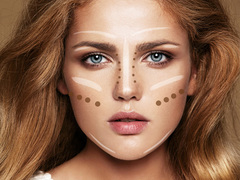 Коррекция лица макияжем