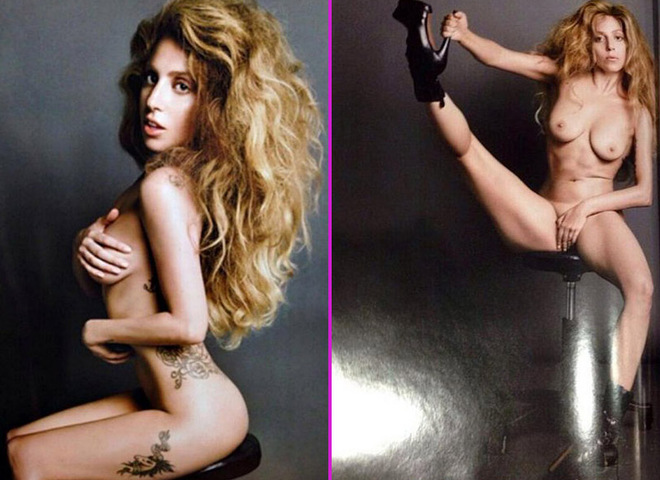 Гола Lady Gaga розставила ноги