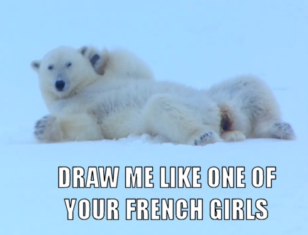 Нарисуй меня как французскую девушку