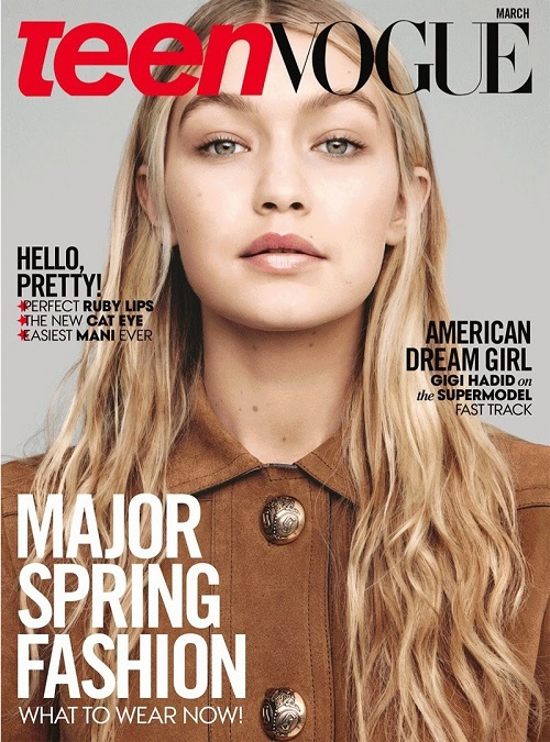 Джіджі Хадід для Teen Vogue US (березень, 2015)