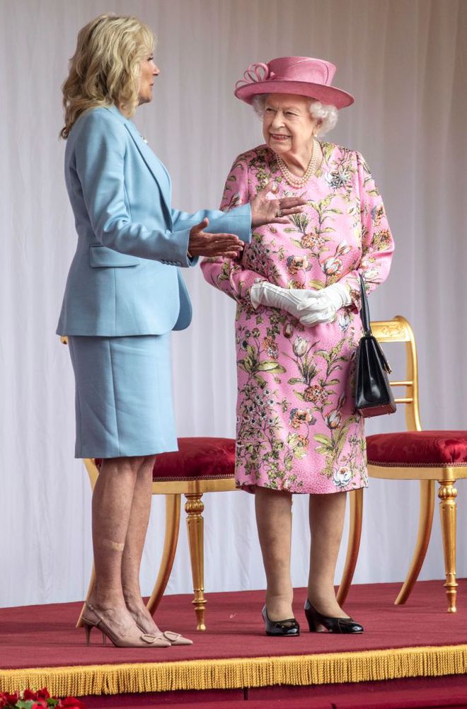 Елизавета ІІ и Джилл Байден