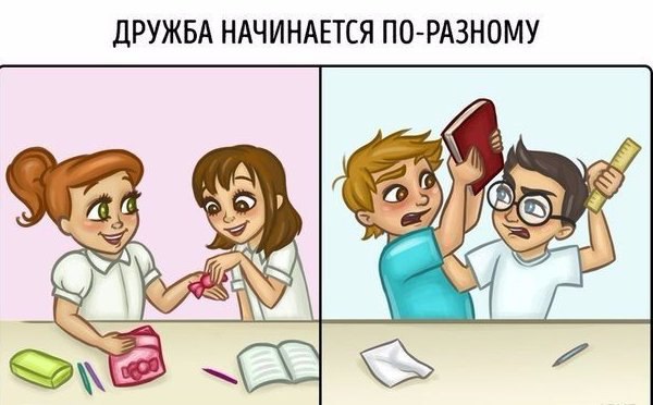 Комикс про друзей