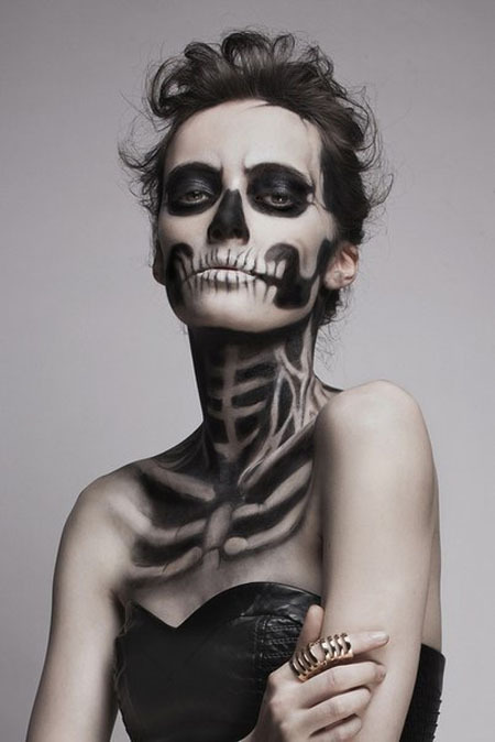 Необычный макияж на Хэллоуин