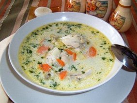Украинский суп с галушками Украинский суп с галушками