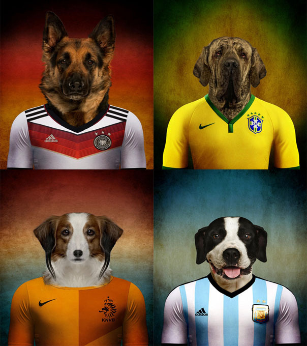 Собачки в формах ЧМ 2014