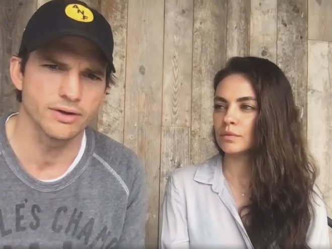 Мила Кунис и Эштон Кутчер