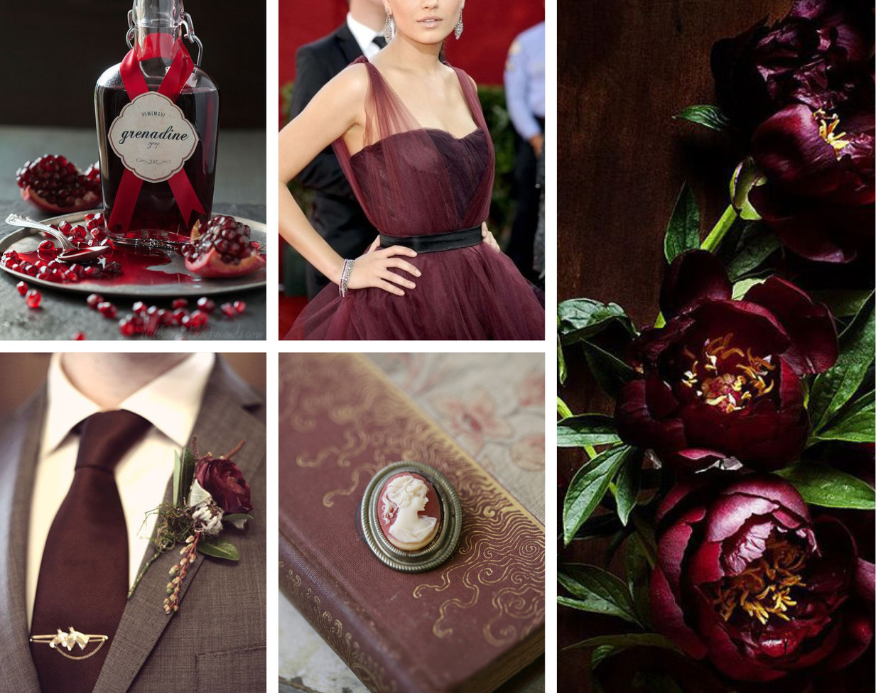 Наймодніші кольори для весілля: марсала