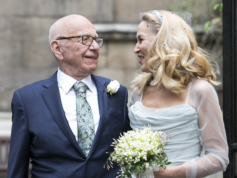 Руперт Мердок и Джерри Холл