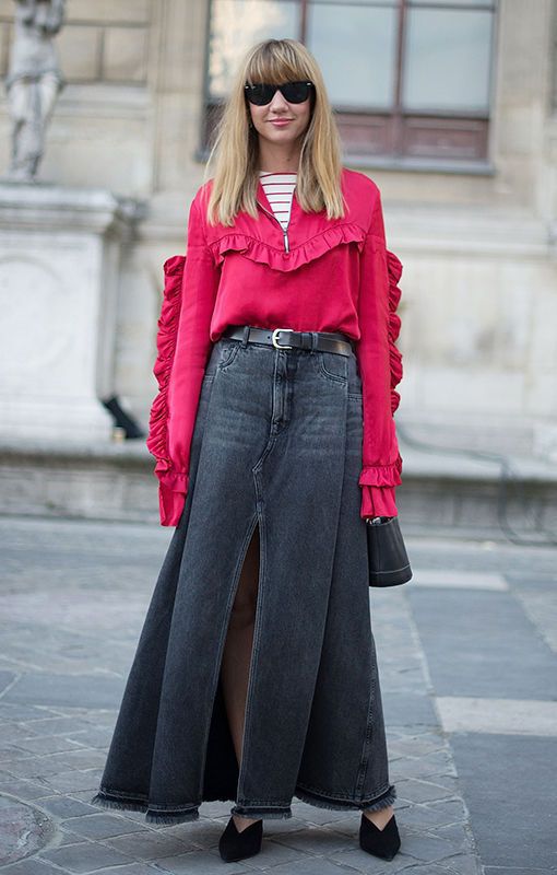 Джинсові міді та максі на осінь 2020