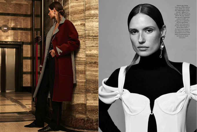 Украинская модель Кейт Андервуд для Harper’s Bazaar Australia