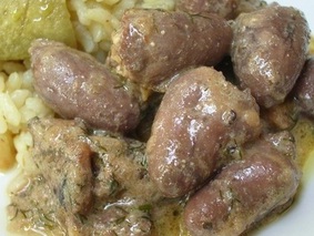 Подливка из куриных сердечек Подливка из куриных сердечек