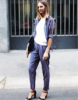 Тренд весны 2015 - полосатые брюки