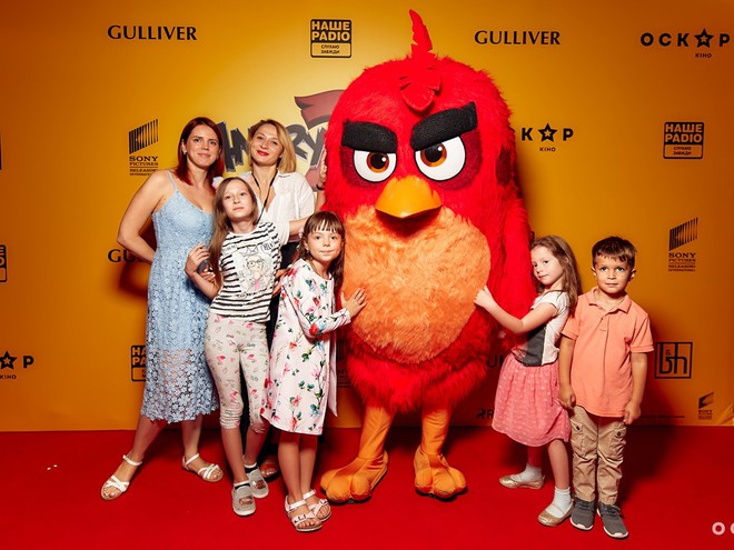 В Киеве состоялась премьера мультфильма "Angry birds в кино 2"