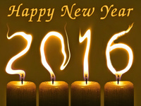 Огненные обои к Новому году 2016